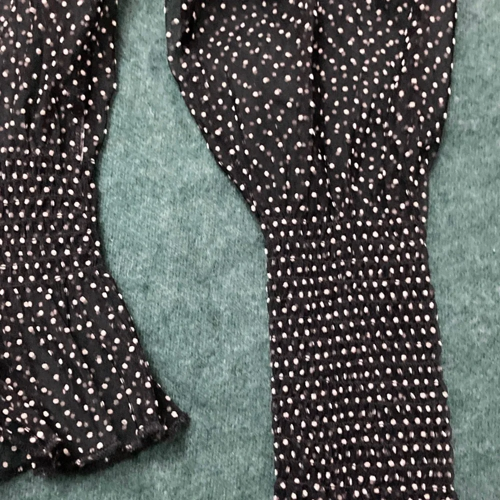 Zara Black and White Dotted Blouse